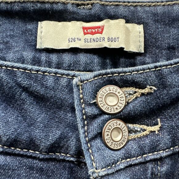 Levi's Medium Wash 526 Slender Boot Cut Jeans Men's 31x32 (32x30) Flap Pockets - Picture 7 of 12